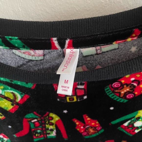 Ugly Christmas Sweater Crop Top - Picture 6 of 10